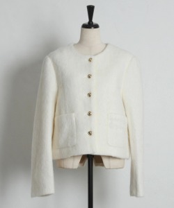 ゴールド釦シャギージャコット tocco closet(トッコクローゼット)※オフィシャルサイト限定 ※セレクトアイテム