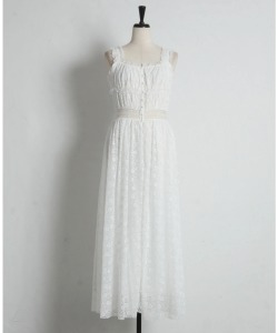 プチフリルフラワーレースキャミワンピース tocco closet(トッコクローゼット)　※オフィシャルサイト限定 ※セレクトアイテム