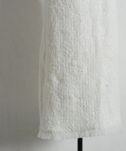 裾フリル付きフラワーレースタイトスカート tocco closet(トッコクローゼット)　※オフィシャルサイト限定 ※セレクトアイテム