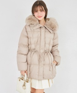 ２ＷＡＹファー付きウエストドロストダウンコート tocco closet(トッコクローゼット)※オフィシャルサイト限定 ※セレクトアイテム