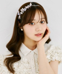 立体ビジュー×リボンカチューシャ tocco closet(トッコクローゼット)※セレクトアイテム