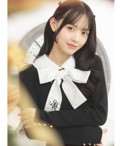 ２ＷＡＹ刺繍ボウタイリボン付きレース襟ニットプルオーバー  1月30日(金)再販決定☆Suyunn(スユン) ※松本ももなさんはブラック着用