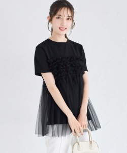 フリルチュールドッキングＴシャツ 6月26日(水)オフィシャルサイト限定再販☆【afelmy アフェルミー】 tocco closet(トッコクローゼット)≪Relax Style≫※少量の在庫確保による再販売の為、交換は出来かねる場合がございます。予めご了承ください。