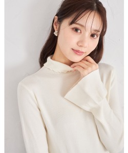 ベルスリーブハイネックメローニットプルオーバー【callisia カリシア】 tocco closet ＊スペシャルプライス品につき返品/キャンセル/配送日指定不可/ラッピング不可/少量在庫のセールの為交換は出来かねる場合がございます。