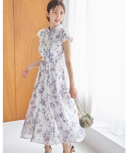 ベルト付きシアーフラワープリントシャツワンピース6月24日(月)オフィシャルサイト限定ブルー再販【fernas フェルナス】 tocco closet(トッコクローゼット)≪tocco closet luxe≫※少量の在庫確保による再販売の為、交換は出来かねる場合がございます。予めご了承ください。