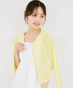 ＵＶカット＆接触冷感＆花粉防止＆ハンドウォッシュ♪フラワー釦シアーカーディガン tocco closet(トッコクローゼット)※少量の在庫確保による再販売の為、交換は出来かねる場合がございます。※オフホワイトの入荷はありません