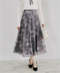 ストーン付きベルテッドシアーフラワーチェックタックスカート 9月25日(金)再販決定☆ tocco closet(トッコクローゼット)《LightOuterweartoLove》