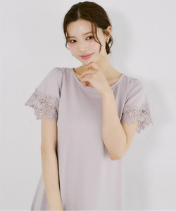 接触冷感♪レース切り替えカットワンピース  7月30日(木)再販決定☆ tocco closet(トッコクローゼット)