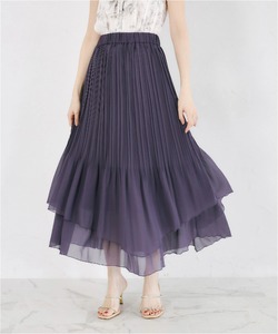 歩くたびに美しく揺れるランダムティアードプリーツスカート  9月11日(金)再販決定☆  tocco closet(トッコクローゼット)