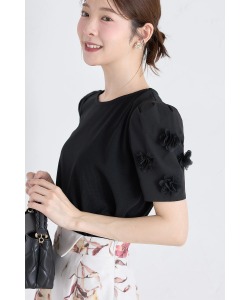 フラワーモチーフスリーブカットプルオーバー【lanemie ラネミー】 tocco closet(トッコクローゼット)