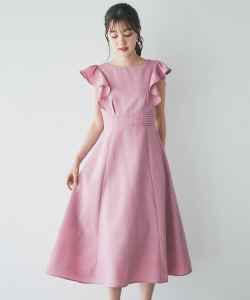 ウエストタックラインレースラッフルフリルワンピース  【lifornia リフォニア】 tocco closet(トッコクローゼット)＊スペシャルプライス品につき返品/キャンセル/配送日指定不可/ラッピング不可/少量在庫のセールの為交換は出来かねる場合がございます。