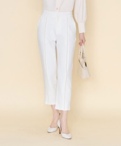 パール付きテーパードジャージーパンツ【lilither リリザー】 tocco closet ＊スペシャルプライス品につき返品/キャンセル/配送日指定不可/ラッピング不可/少量在庫のセールの為交換は出来かねる場合がございます。