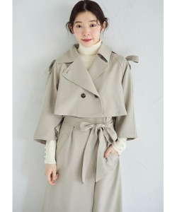 りぼん付きマルチＷＡＹジレトレンチコート【lumise ルミス】 tocco closet(トッコクローゼット) ＊スペシャルプライス品につき返品/キャンセル/配送日指定不可/ラッピング不可/少量在庫のセールの為交換は出来かねる場合がございます。