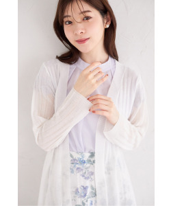 ＵＶカット＆接触冷感＆ハンドウォッシュ♪シアーロングカーディガン 6月16日(月)オフィシャルサイト限定再販☆【roshena ロシェナ】 tocco closet(トッコクローゼット)※少量の在庫確保による再販売の為、交換は出来かねる場合がございます。予めご了承ください。