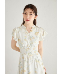 ウエストシャーリングスキッパーフラワープリントワンピース 8/2(金)オフィシャルサイト限定再販☆【stille シュティレ】※少量の在庫確保による再販売の為、交換は出来かねる場合がございます。予めご了承ください。