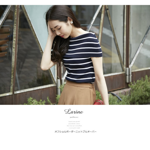7月7日スタート スペシャルプライス 女らしさの決め手オフショルニットプルオーバー Larine ラリーネ Tocco Closet トッコクロゼット Collection Sale品につき返品 交換 キャンセル 配送日指定不可 ラッピング不可