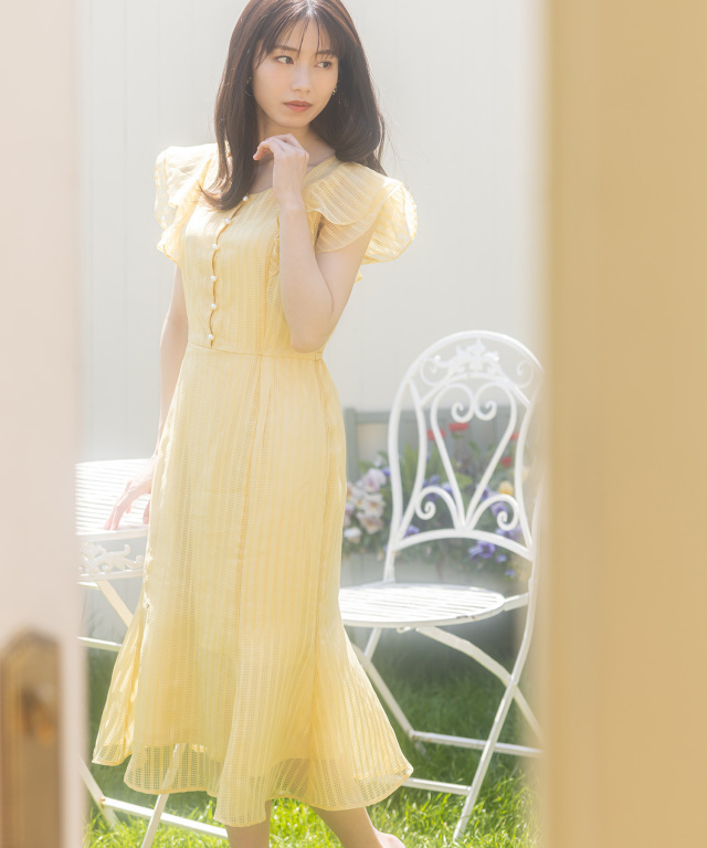 最終値下げセンソユニコ　新品Lucruca リップルドット ワンピース real shop news 0514 tocco-closet オフィシャルサイト