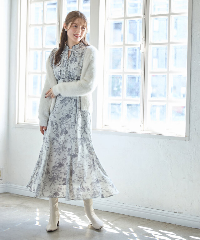 cen マイクローゼット myclozette リボンワンピース（ロングシャツ  