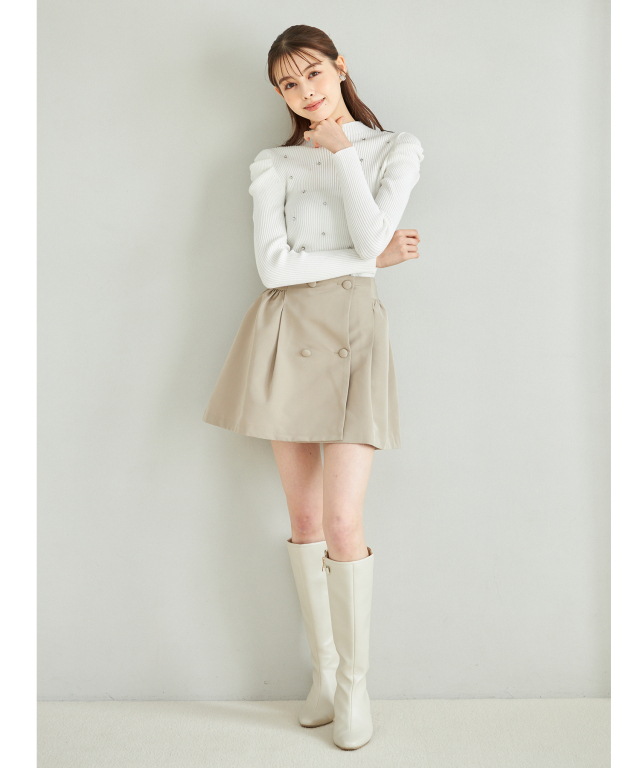 AMBIDEX Store △○11.36OZムラ糸デニム ミニスカート(36 コン): CHILD WOMAN
