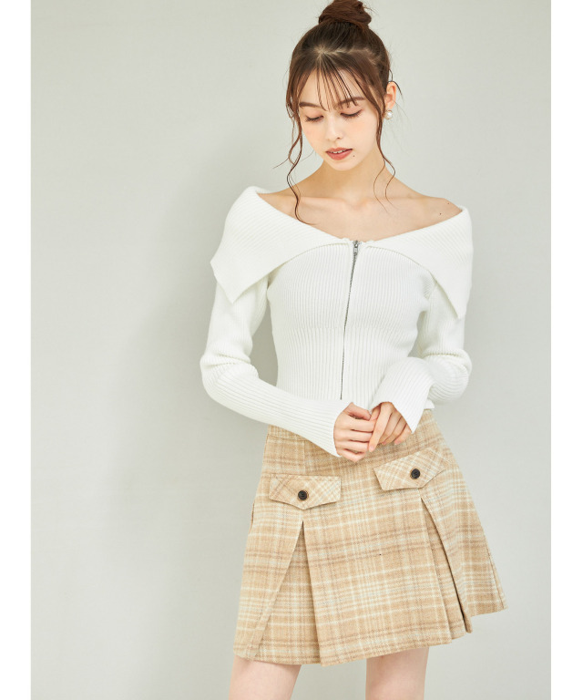 新品タグ付き maje 細う ミニスカート