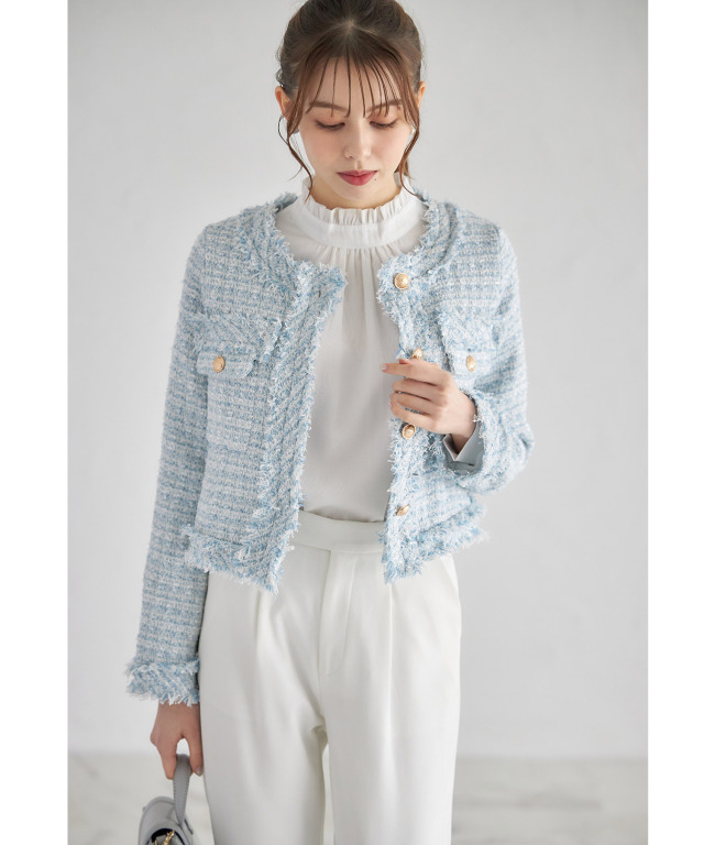 2018SS】ボールジィ ☆ コットンレーヨンミックスツイード  