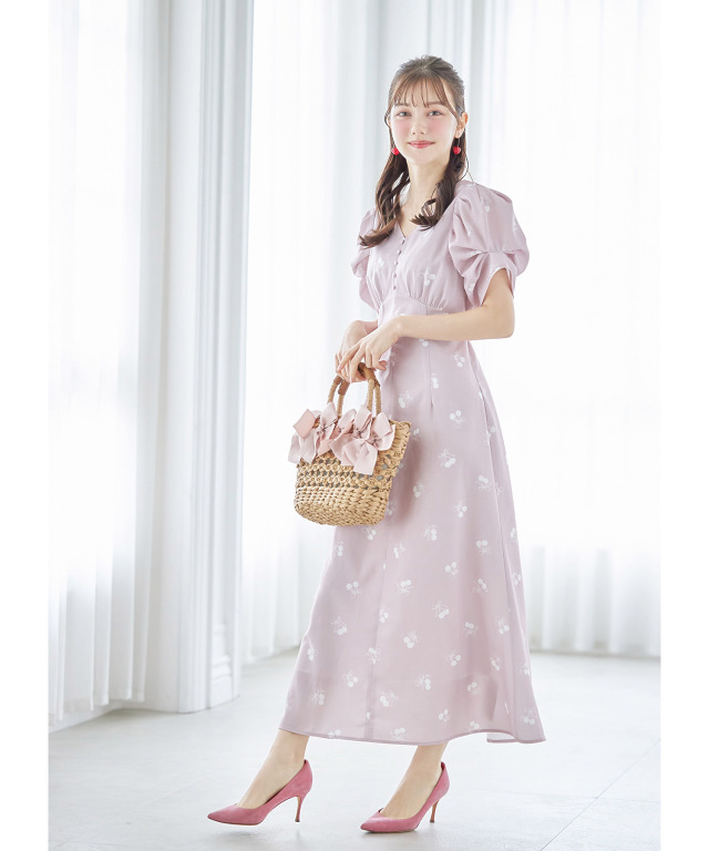 新品】現行品襟付きワンピースさくらんぼ 110 （大きいサイズ  