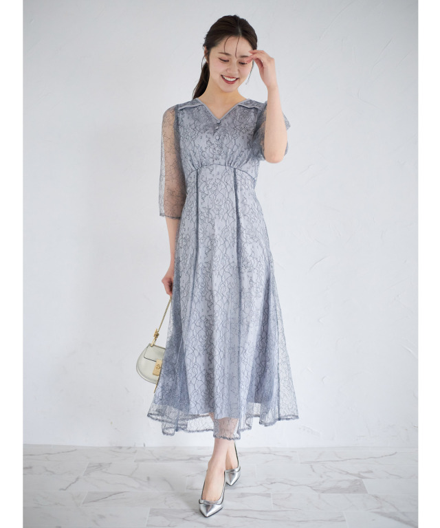 RICKRHE リックリー ぬるい レースワンピース 40 