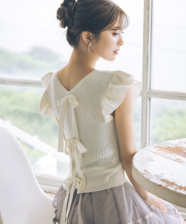 pp*closet バックリボントップスsize34 2024.6.20 UP！ REAL SHOP NEWS tocco-closet オフィシャルサイト
