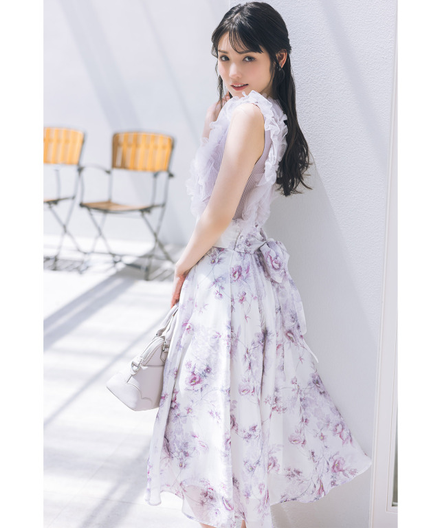 ゆっこ様ハンドメイド♡♡薔薇フリルツイン ブルー ゆっこ様ハンドメイド♡♡薔薇フリルツイン ブルー