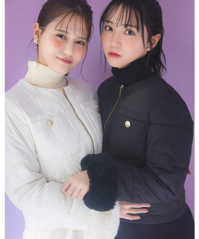 2WAY袖口ファー付きマイクロファイバージャケット 