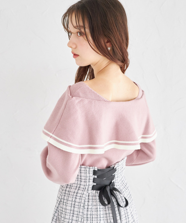 【新品✨タグ付き】TOCCA トッカ　ツインニット　アンサンブル　リボン UV97%以上カット・吸水速乾・抗菌防臭・洗える・サイズ調整可