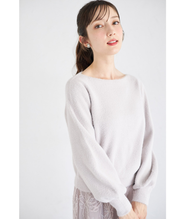 トッコクローゼット tocco closet ラメ入りシャギーニットプルオーバー ラメ入りシャギーニットプルオーバー