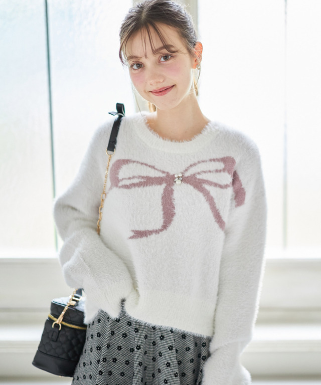 雲ページ ロングシャギーニットカーディガン | NANO universe（ナノ・ユニバース