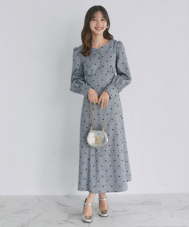 ご購入者様決定 ハート柄シースルーチュニック ワンピース