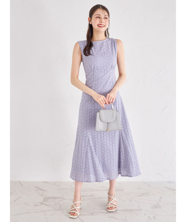 AOM様リクエスト商品 バックレースアップコットンレースマーメイドワンピース