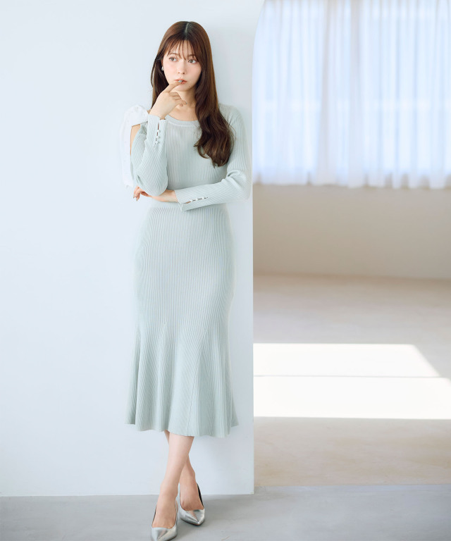 仕立て屋さんのエコバッグ要らずの絣のハンドメイドワンピース つい