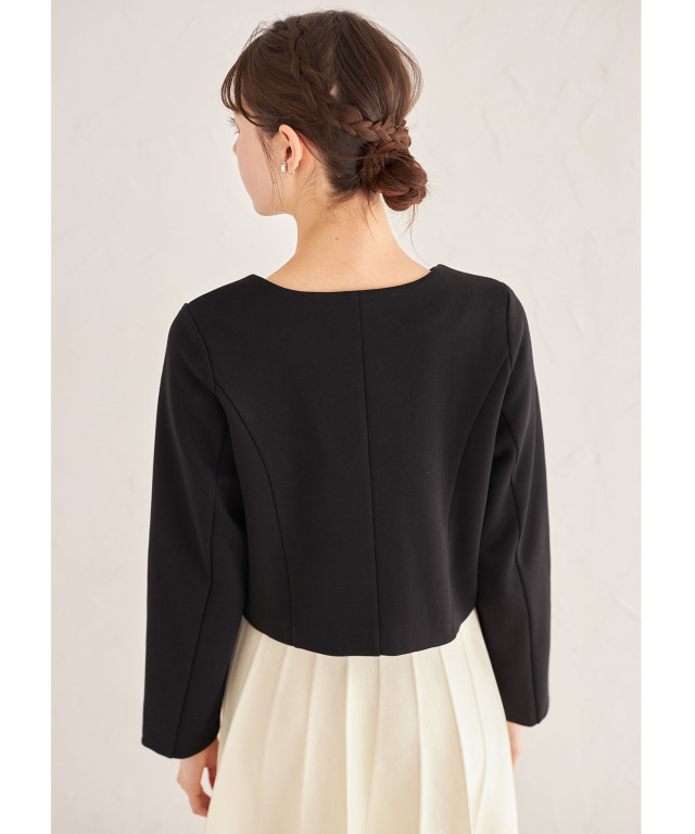 ☆美品☆リザード　ReZARD ノーカラージャケット　シリコンワッペン セットアップ対応】リラックスミニマルノーカラージャケット