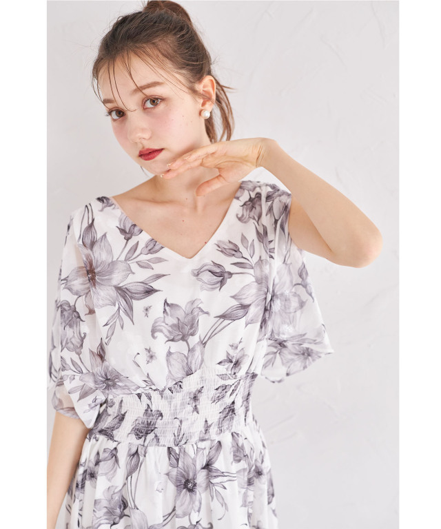 バブリー♡ フロッキーメロウシアーTEE|ems excite | RETRO GIRL ONLINE