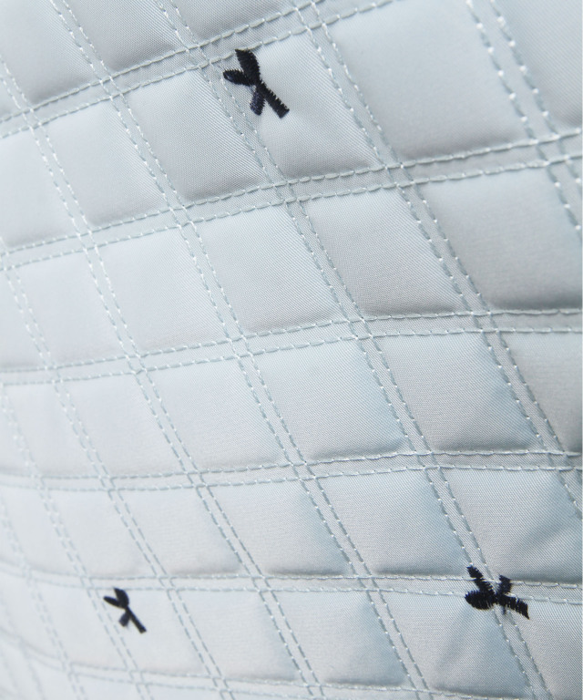 2WAYショルダー＆パールリボンチャーム付きリボン刺繍キルティング