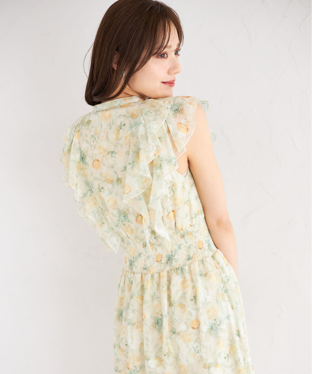 caramel キャラメル⭐︎可愛い花柄フリルワンピース⭐︎ ロリータ ワンピース 可愛い long gown for women elegant