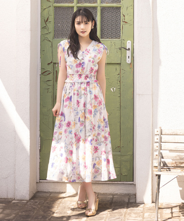トッコクローゼット tocco closet パール釦バックレースアップ