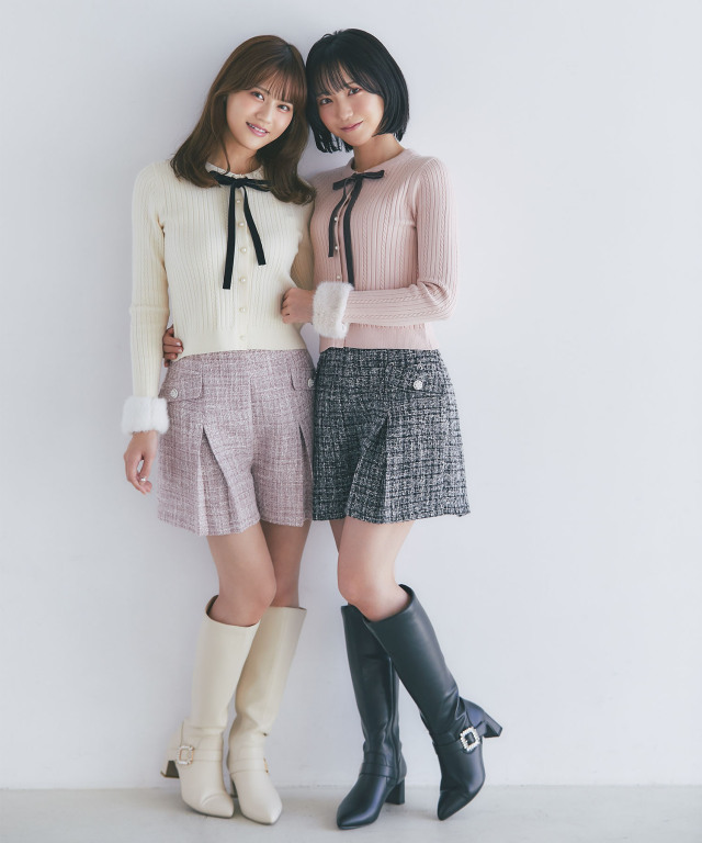 【新品】ビジュウ付きロングブーツ ベルトデザインバックルビジュー付きロングブーツ