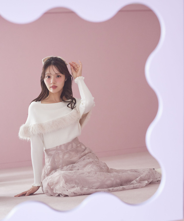 クロシェ　トレコード　刺繍入りフレアスカート ピンク TR 商品カテゴリ 新着アイテム - TRECODE（トレコード）公式