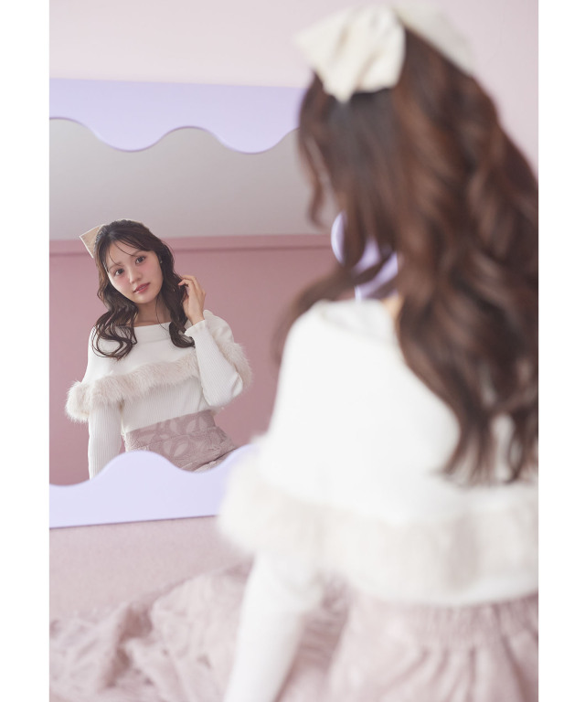 リボン刺繍デザイン フレアロングスカート ブラック　Ｆサイズ➕他2品 トッコクローゼット tocco closet リボン刺繍シアーフレアスカート