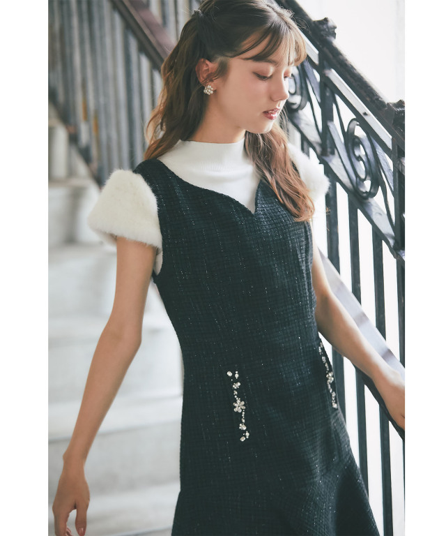 新品タグ付✨️42 ジャンパースカート カメリア キルティング リボン 楽天市場】ポケットパール付きキルティングジャンパースカート