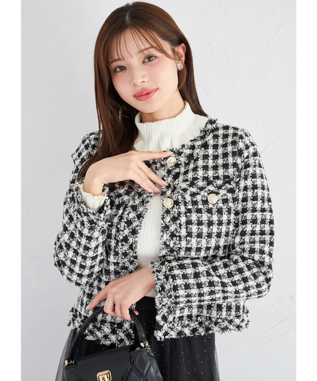 TO BE CHIC フリンジツイードジャケット サイズ40*HD1023 2361-W5E0150302__I_1000x.jpg?v
