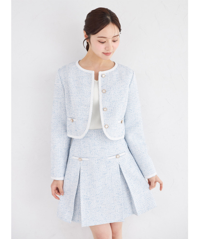 ブレード縁ツイードジャケット