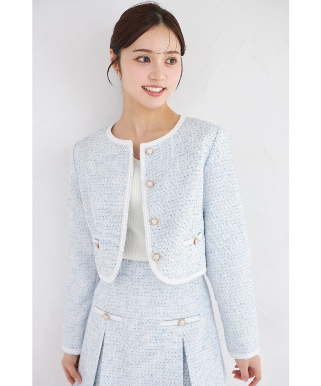 ブレード縁ツイードジャケット