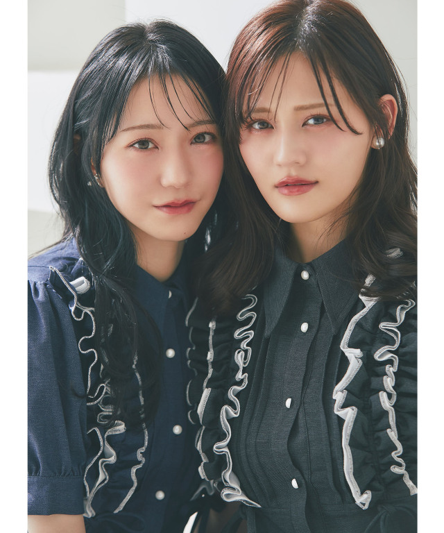 アイクレオ + おむつ21袋　2023/01/14投稿 フリル＆リボン付きバックレースアップデニムシャツワンピース
