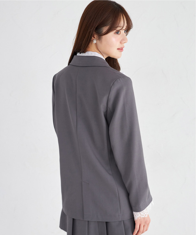 袖口レース付きハート釦ジャケット